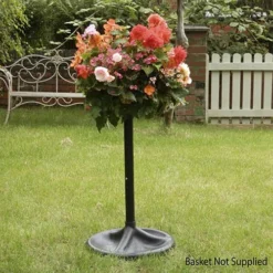 The Easy Fill Hanging Basket Pedestal Planter