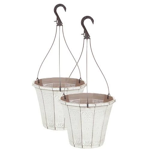 Set Of 4 'Callista' Round Planters And Baskets 25-30cm (10-12in) Vintage Rust 2 Set Of 4 'Callista' Round Planters And Baskets 25-30cm (10-12in) Vintage Rust - Image 2