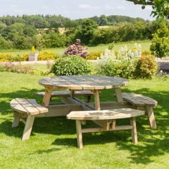 Rose Round Picnic Table 5 Rose Round Picnic Table -Verdant Vibes Zone 160040 2