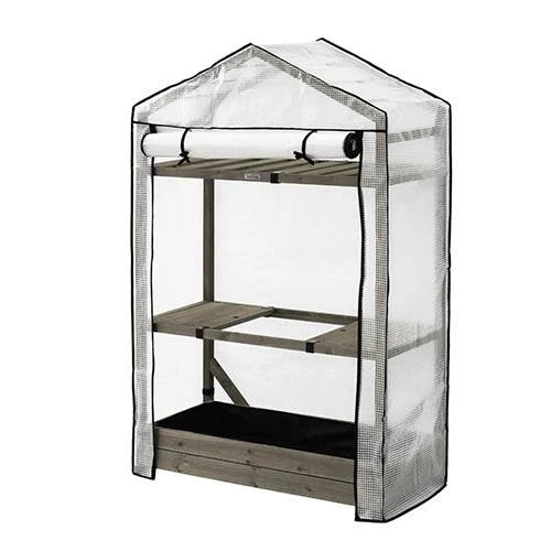 Tomato Greenhouse & PE Cover - Grey Wash 1 Tomato Greenhouse & PE Cover - Grey Wash