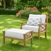 Sorrento Armchair With Footrest And Cushions