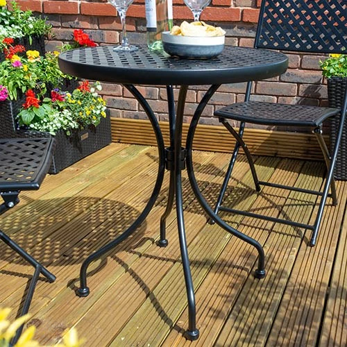 Havana Bistro Set-Black 4 Havana Bistro Set-Black - Image 4
