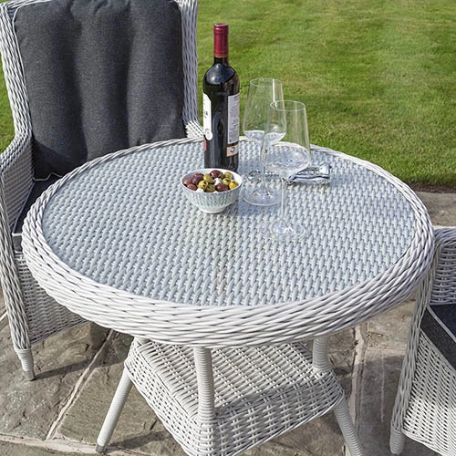 Prestbury Bistro Set Putty Grey 3 Prestbury Bistro Set Putty Grey - Image 3