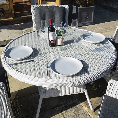 Prestbury 4 Seater Dining Set Putty Grey 2 Prestbury 4 Seater Dining Set Putty Grey - Image 2