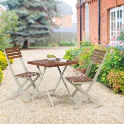 Two Tone Burley Hardwood Bistro Set