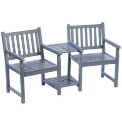 Danesford Duo Bench-Slate Grey