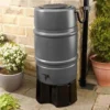 Water Butt With Stand And Diverter Kit-Grey 227L