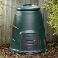 Green Compost Bin With Base Plate - 220 Litre