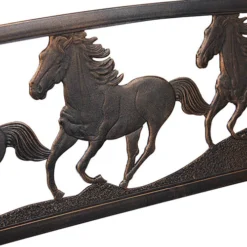 Strong Galloping Horses Garden Bench 5 Strong Galloping Horses Garden Bench -Verdant Vibes Zone 161320 2