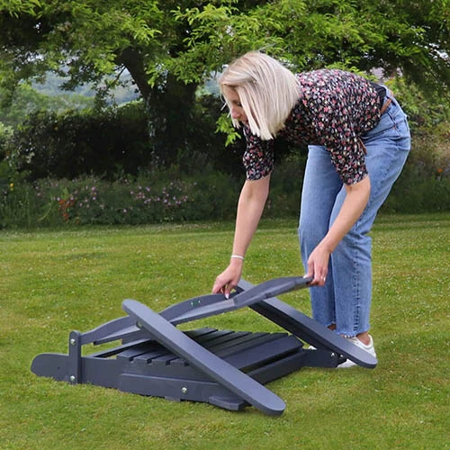 Folding Chair-Dark Grey 4 Folding Chair-Dark Grey - Image 4