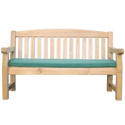 Emily Bench 3 Seater Green Seat Pad 5ft
